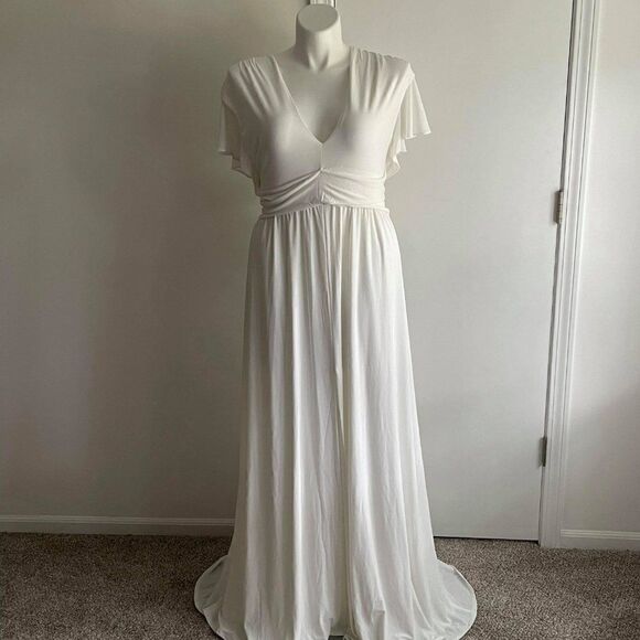 White Gown, Size 26, Anthropologie BHLDN, New With Tag - Picture 2 of 8